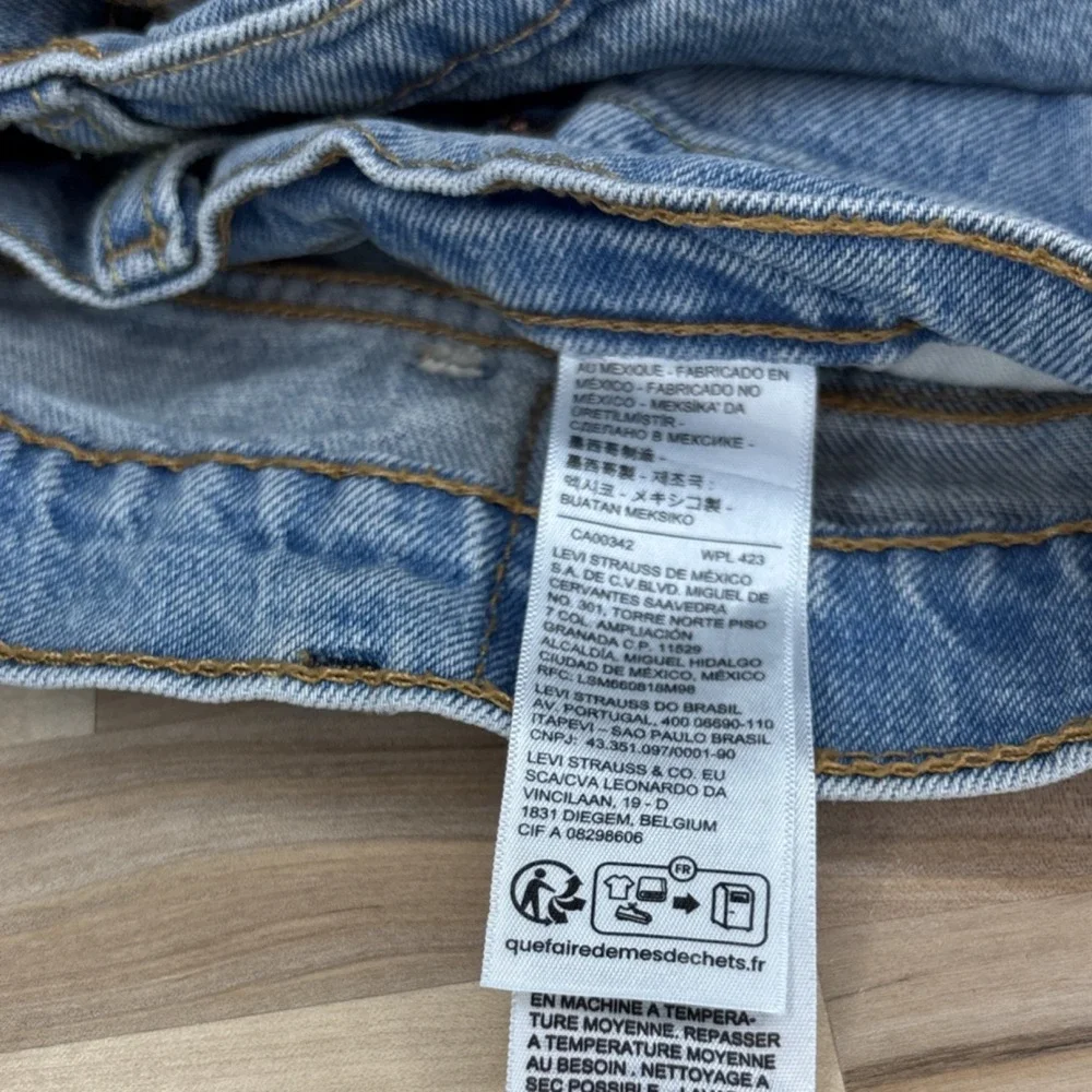 Men's Levi's Light Blue Denim 38x30 Straight Regular Fit 500 Series